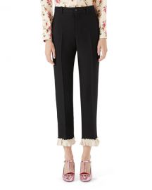 Gucci Cady Crepe Wool Suiting Pants   Neiman Marcus at Neiman Marcus